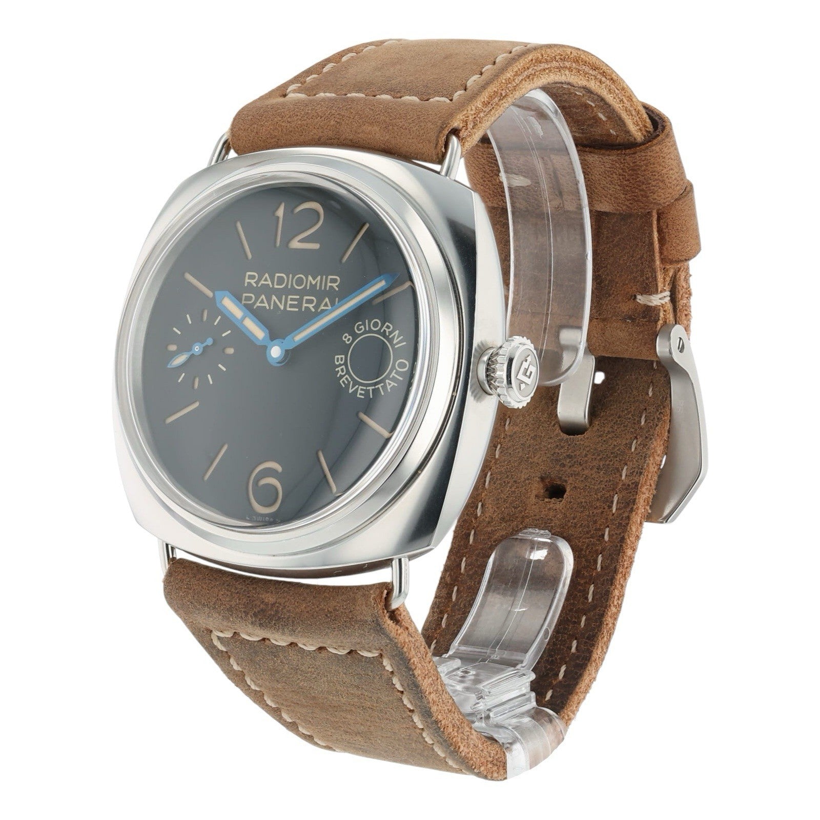 Panerai Radiomir Stainless Steel Black Dial 45mm Manual Wind Mens Watch PAM00992