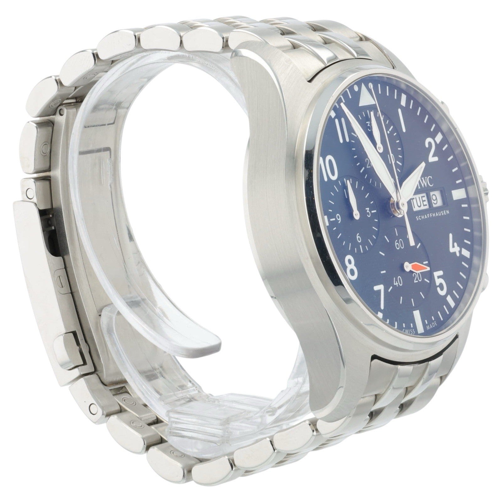 2023 IWC Pilot Chronograph Steel Black Dial 41mm Automatic Men’s Watch IW388113