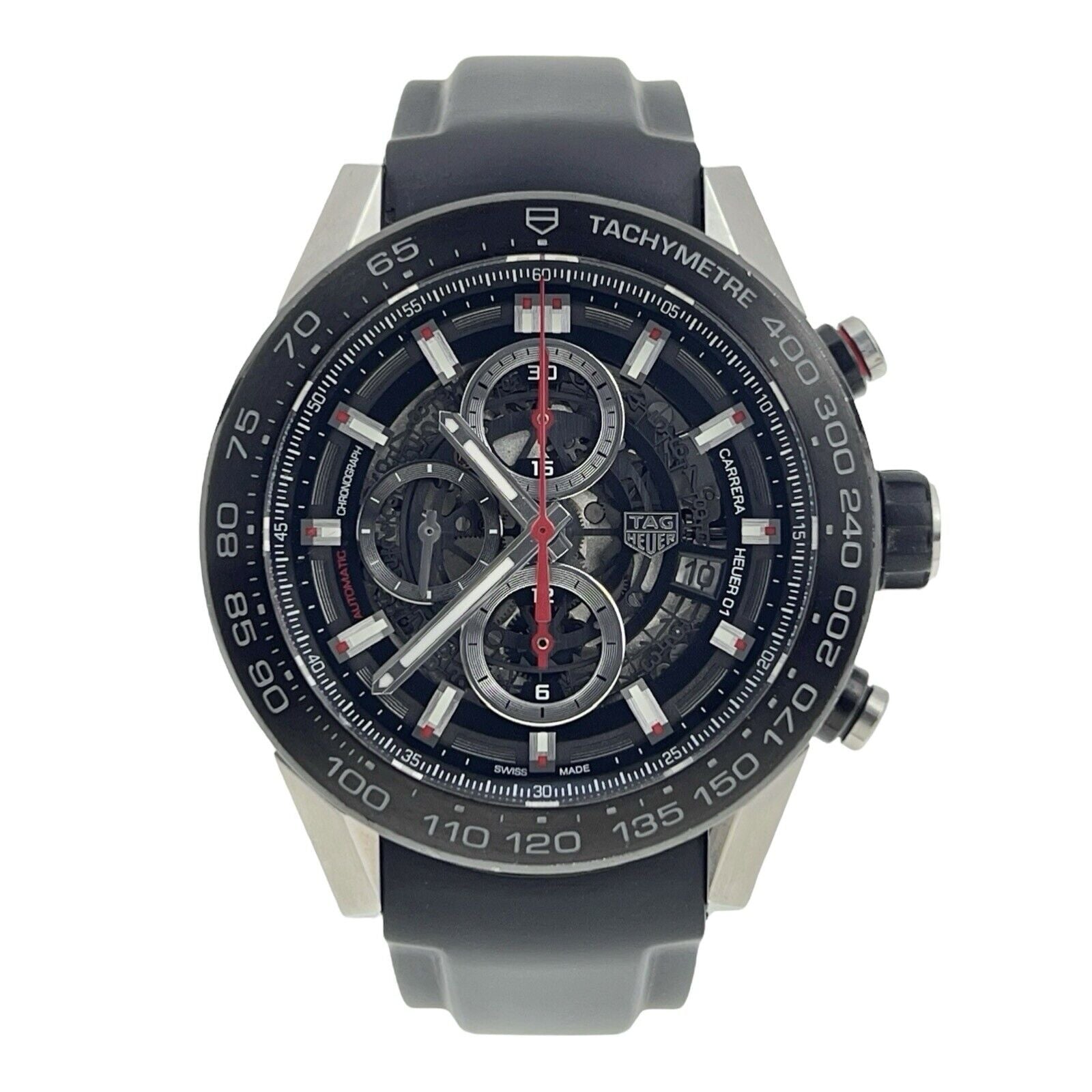 2016 Tag Heuer Calibre Heuer 01 Steel 45mm Automatic Men’s Watch CAR2A1Z