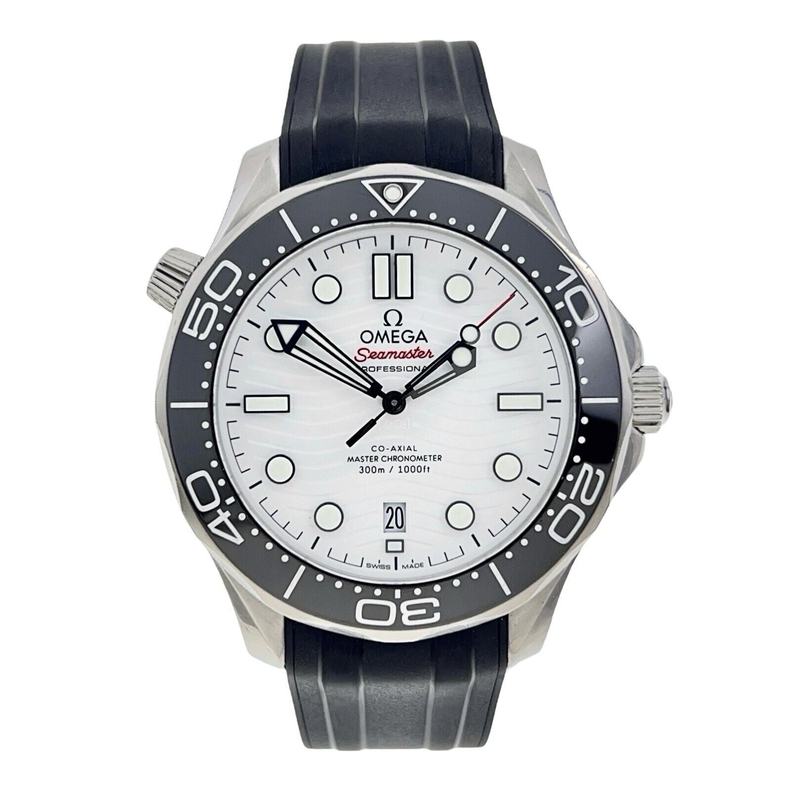 2021 Omega Seamaster Diver Steel White Dial Auto 42mm Watch 210.32.42.20.04.001