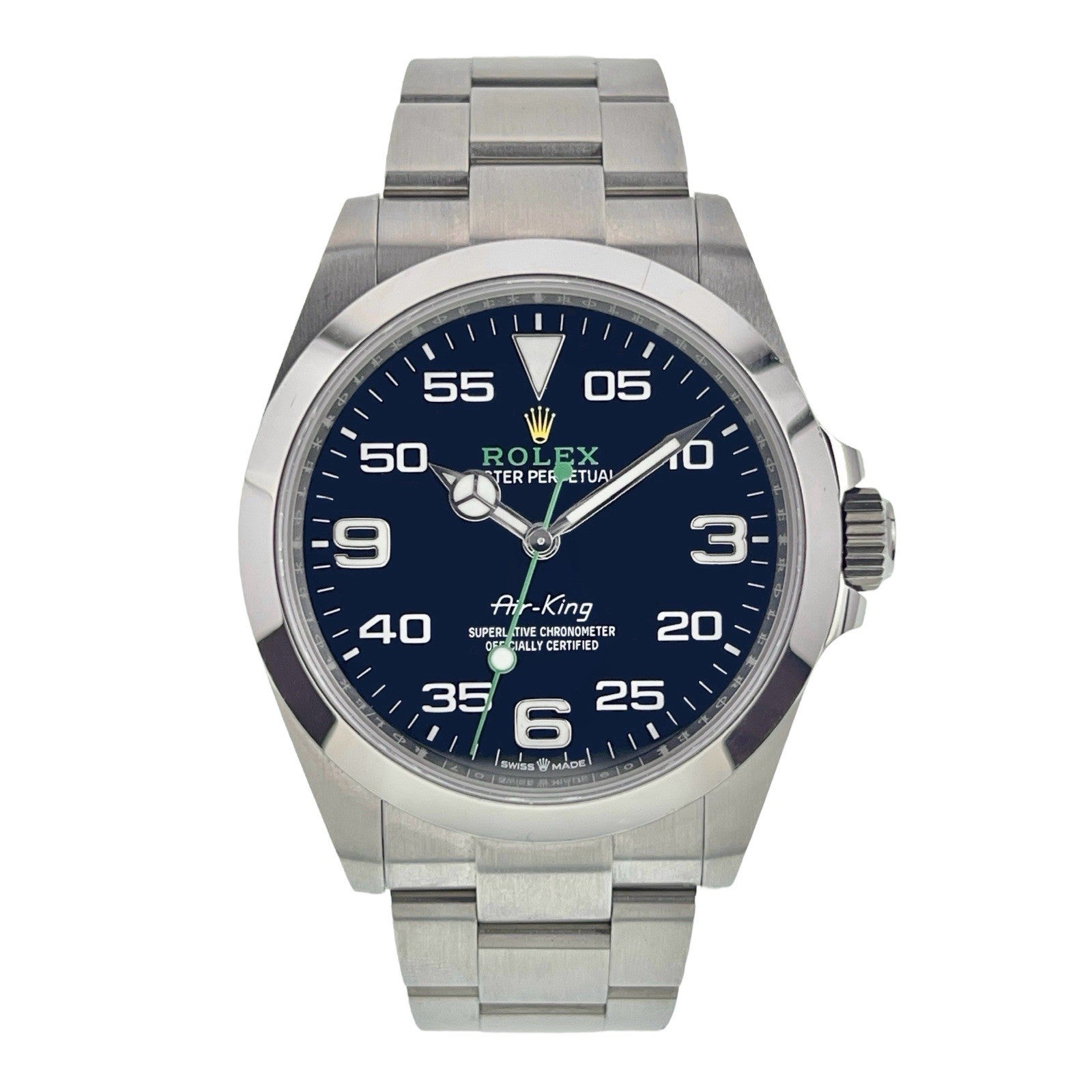 2023 Rolex Air King Stainless Steel Black Dial 40mm Automatic Men's Watch 126900