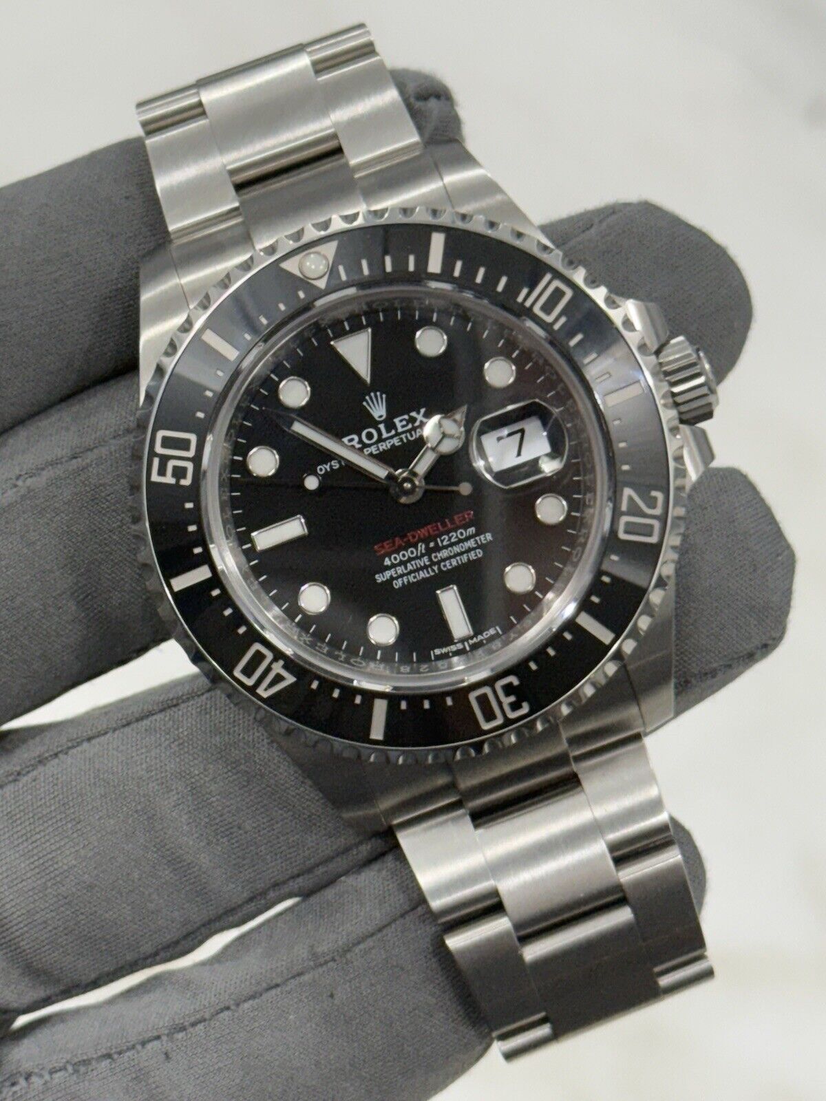 2018 Rolex Sea Dweller Red Letter Steel Black Dial 43mm Men’s Watch 126600