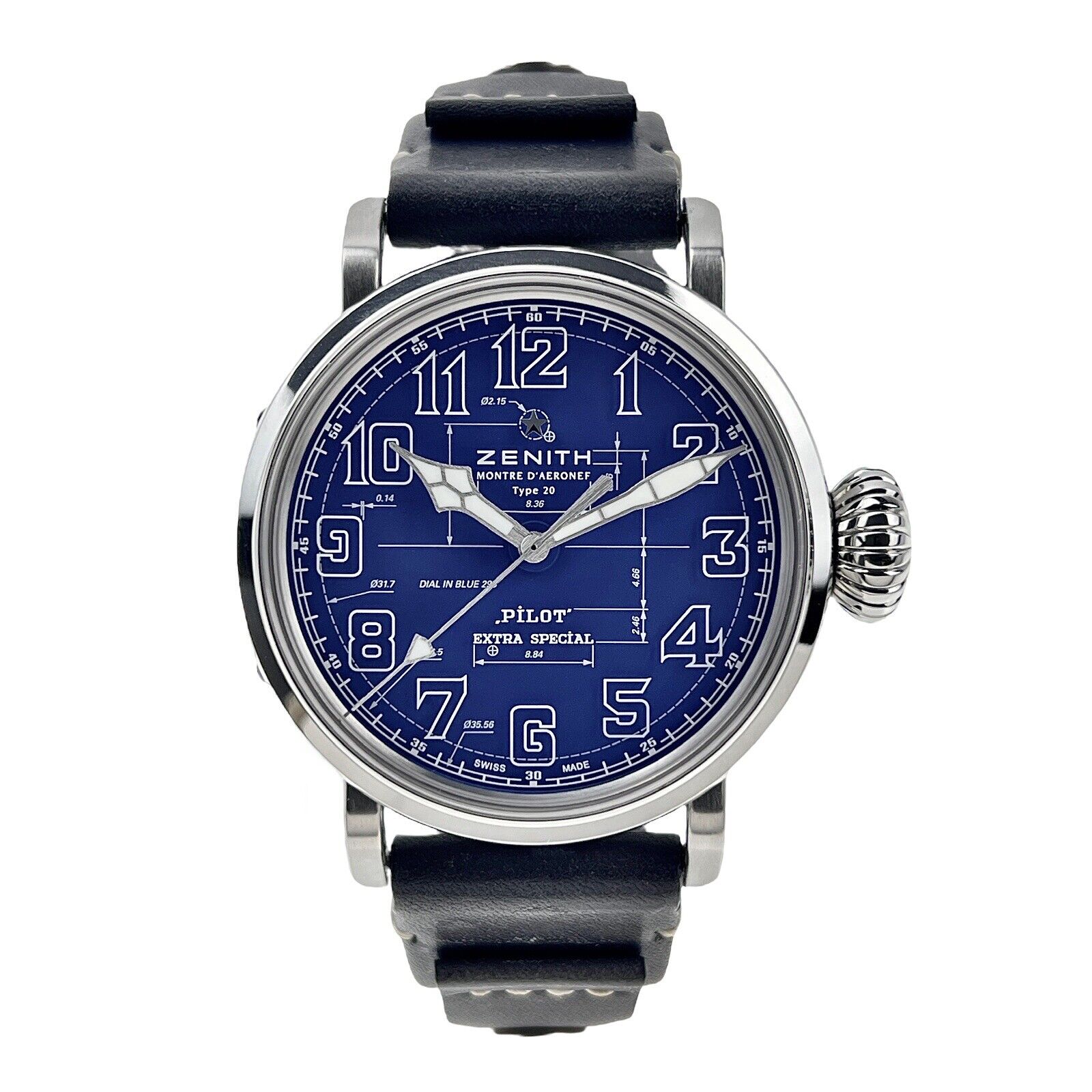 Zenith Pilot Type 20 Blueprint Dial Automatic Men's