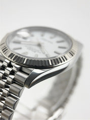 2019 Rolex Datejust 41 Steel White Dial 41mm Automatic Men’s Watch 126334 - B/P