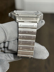 2022 Cartier Santos Steel Blue Dial Large Automatic Men’s Watch WSSA0030