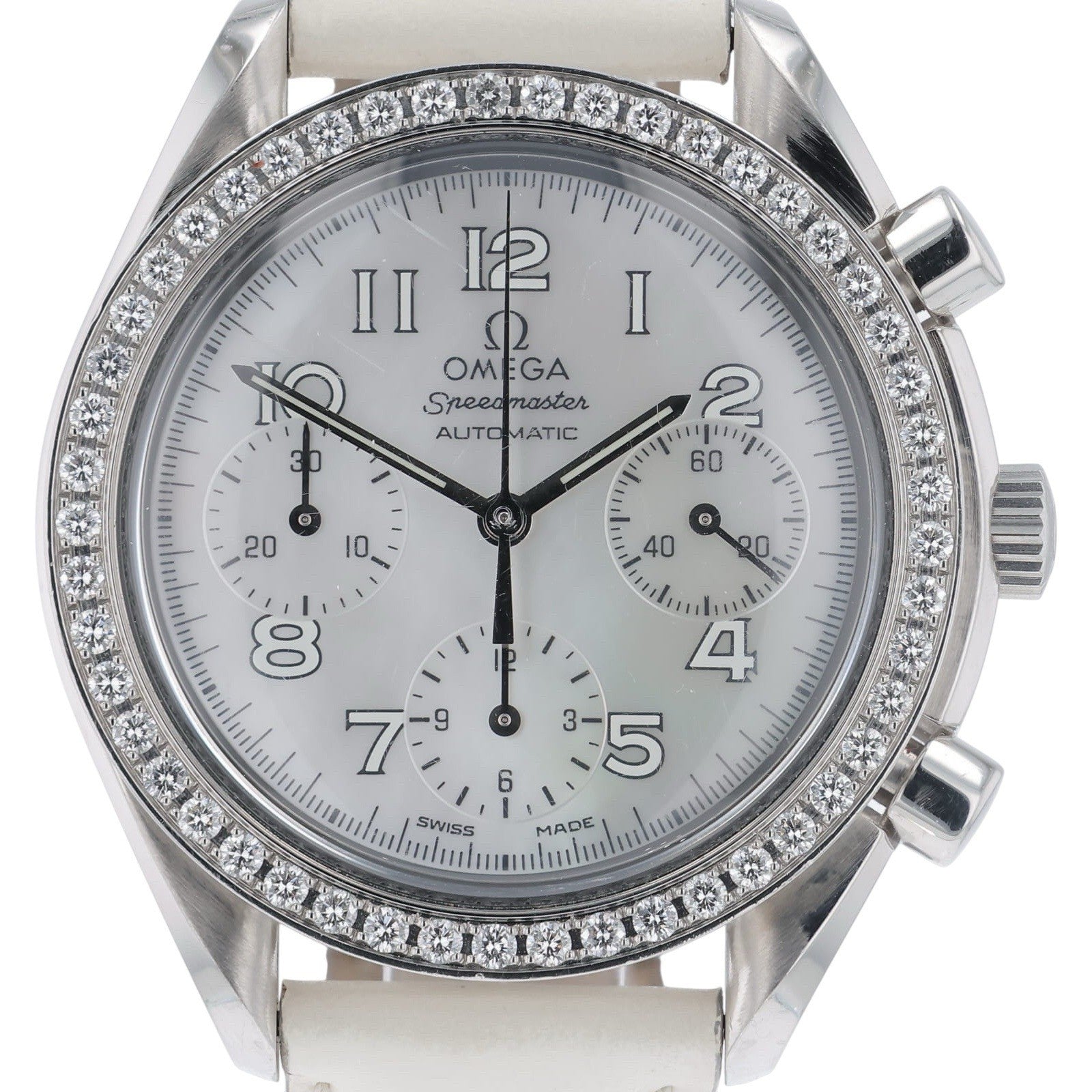 Omega Speedmaster Steel Mother Of Pearl Dial 39mm Automatic Men’s 3815.70.56