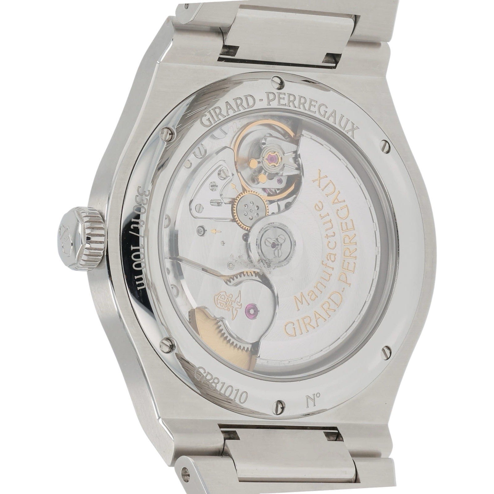 2025 Girard Perregaux Stainless Steel Green Dial 42mm Automatic Watch 81010