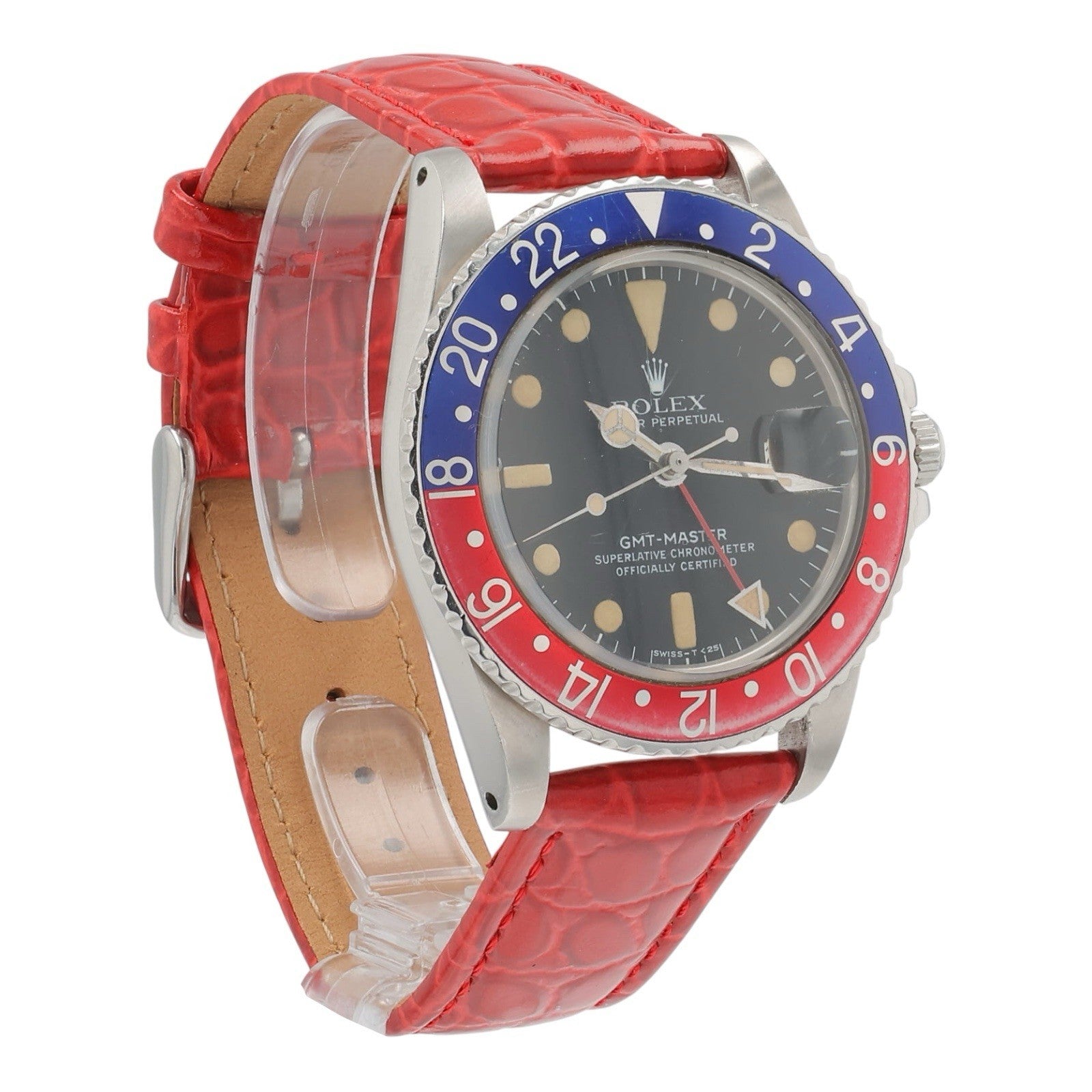 Rolex GMT-Master Stainless Steel Black Dial 40mm Automatic Mens Watch 1675