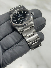 2001 Rolex Explorer I Black 36mm Oyster Steel Automatic Watch 114270