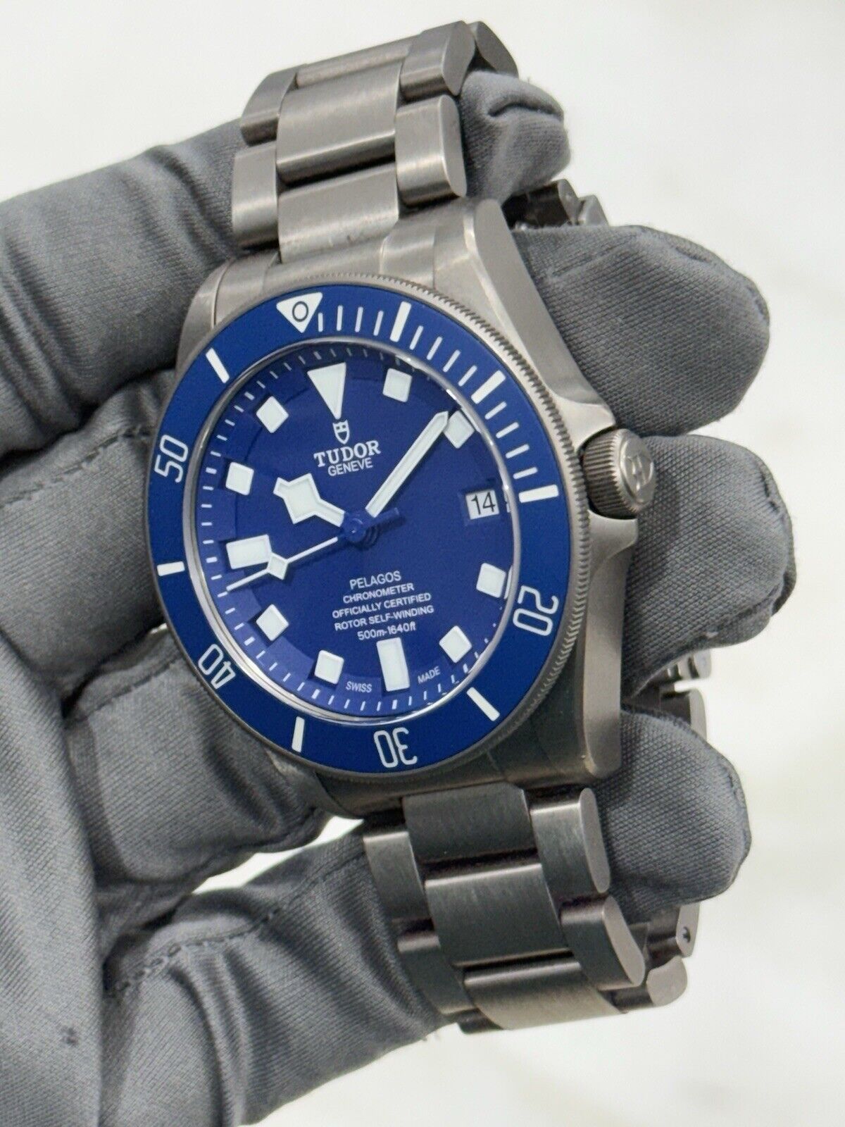 2020 Tudor Pelagos BLUE Titanium 42mm 25600TB Automatic Dive Date Watch -  B&P