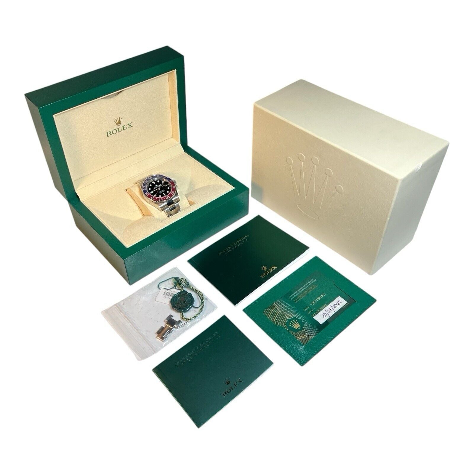 2022 Rolex GMT-Master II Pepsi Stainless Steel 40mm Automatic Watch 126710BLRO