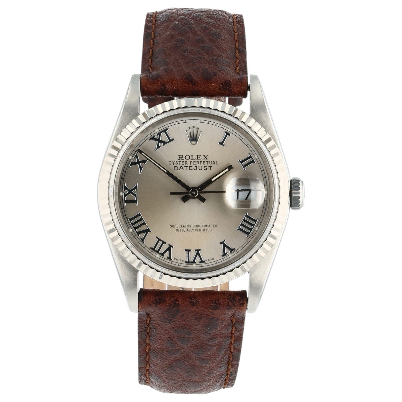 Rolex Datejust Stainless Steel Silver Dial 36mm Automatic Men’s Watch 16234