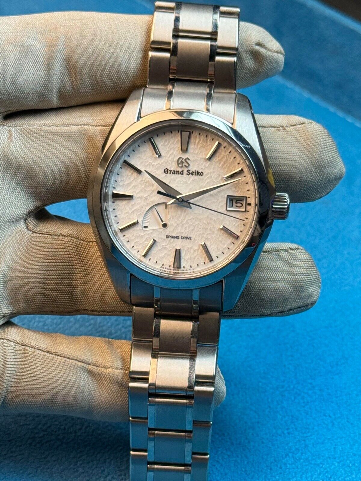 2020 Grand Seiko Spring Drive Snowflake Date 40mm Watch SBGA211 Titanium  - B/P