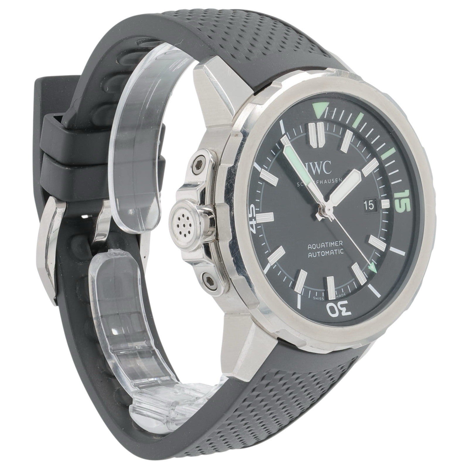 IWC Aquatimer Stainless Steel Black Dial 42mm Automatic Men’s Watch IW329001