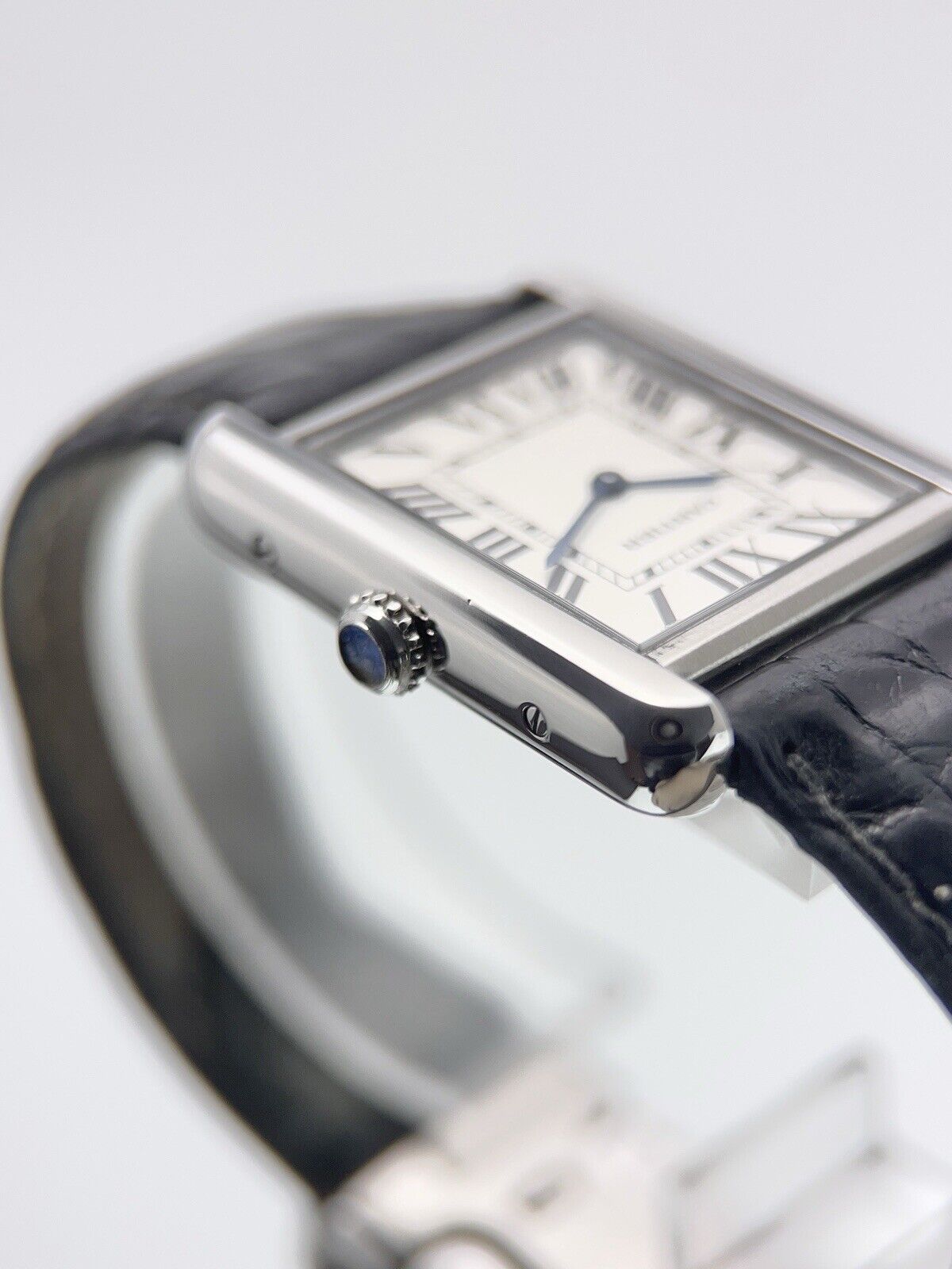 2007 Cartier Tank Steel Silver Color Dial 24mm Quartz Women’s Watch W1018255