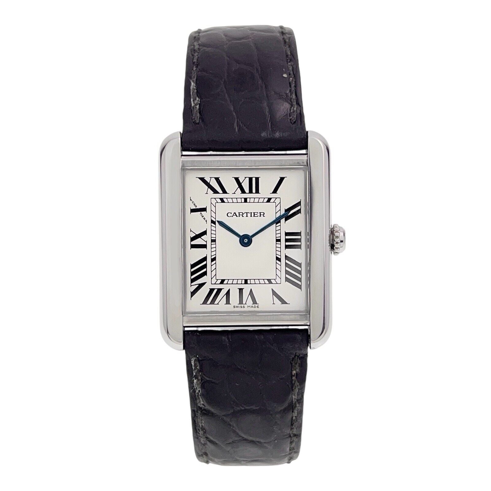 2007 Cartier Tank Steel Silver Color Dial 24mm Quartz Women’s Watch W1018255