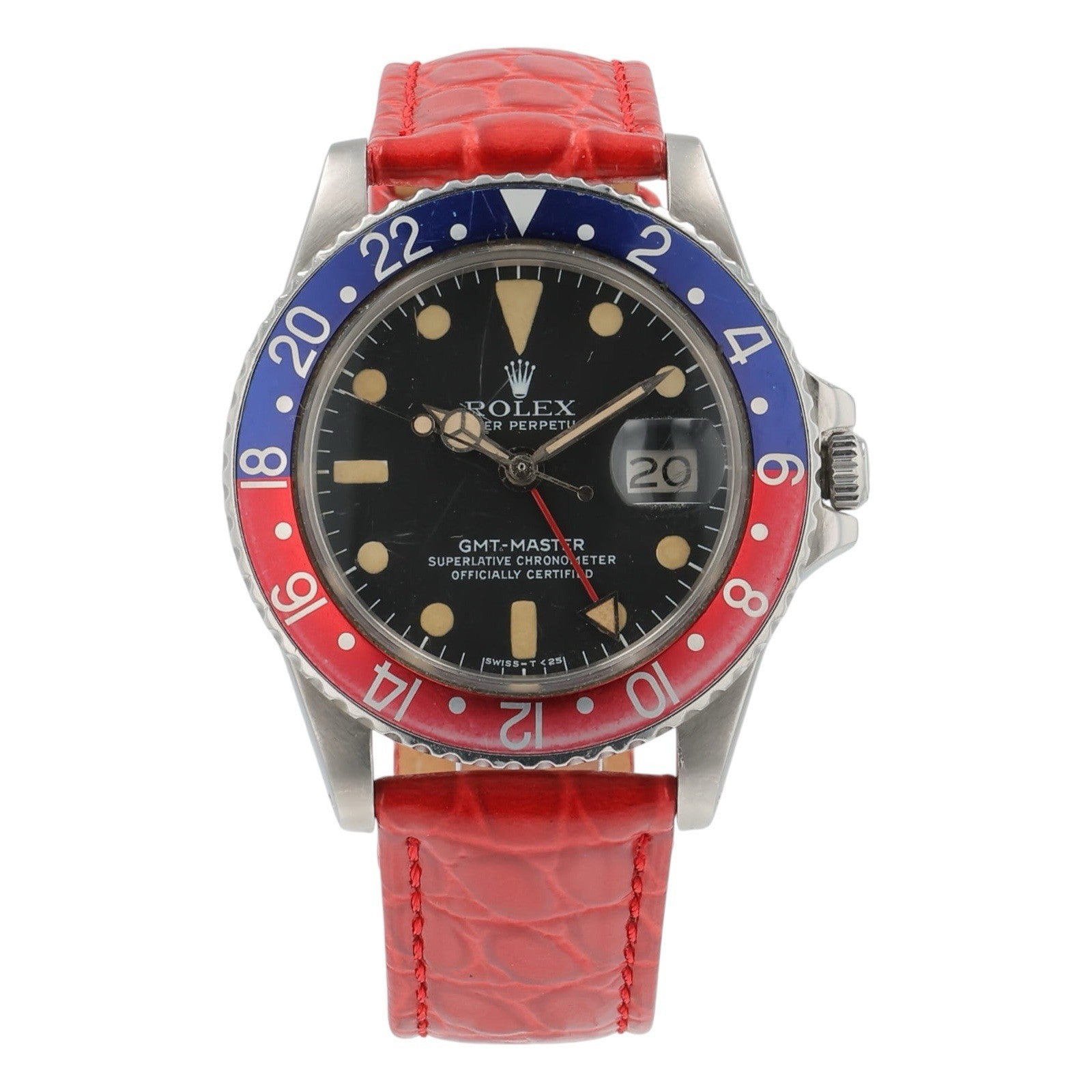 Rolex GMT-Master Stainless Steel Black Dial 40mm Automatic Mens Watch 1675