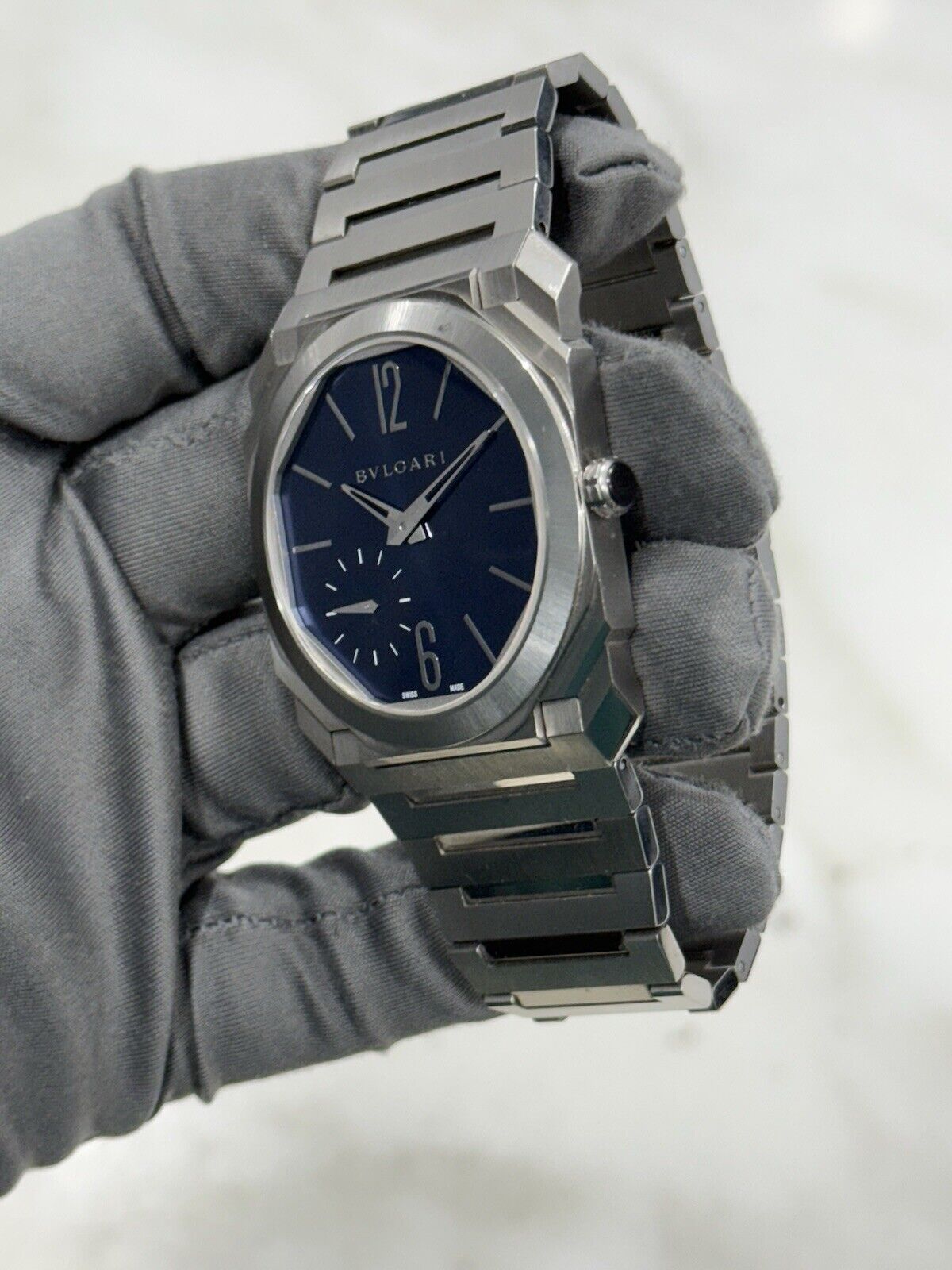 2017 Bulgari Octo Finissimo Steel Blue 40mm Automatic Men’s Watch BGO 40 XT