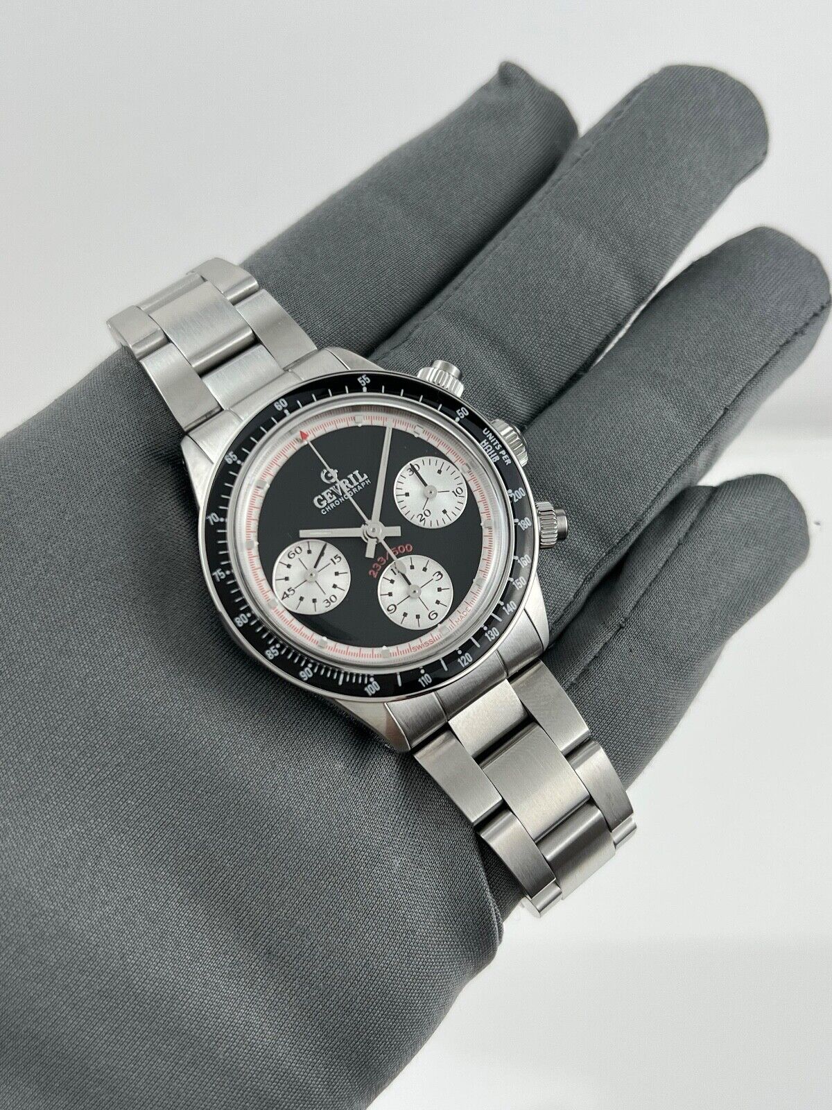 2023 Gevril Tribeca ‘Paul Newman’ Chronograph Panda Limited Edition Box & Papers