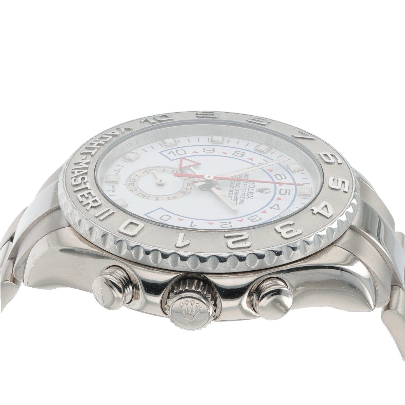 Rolex Yacht-Master II 18k White Gold 44mm White Dial Automatic Mens Watch 116689