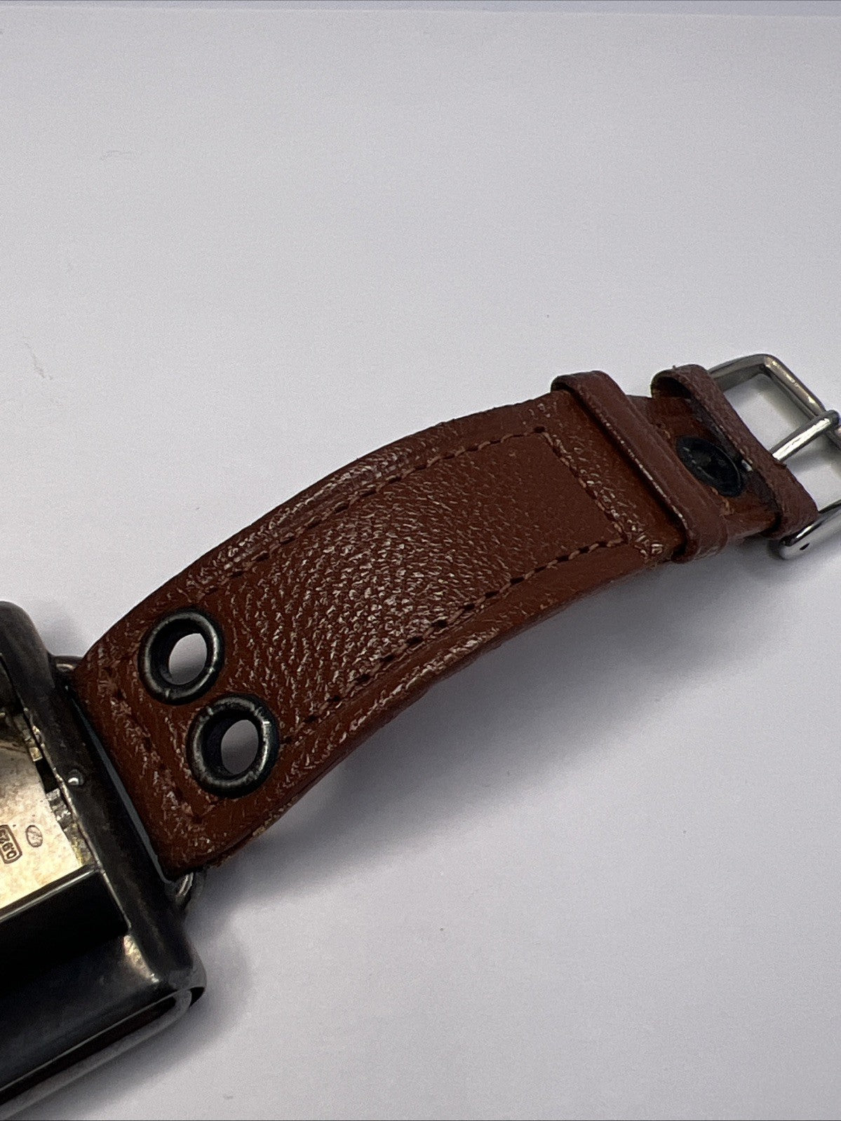 Tavannes Watch Swiss Sterling 925 Case Opens Closes Wrist To Clock -PARTS REPAIR