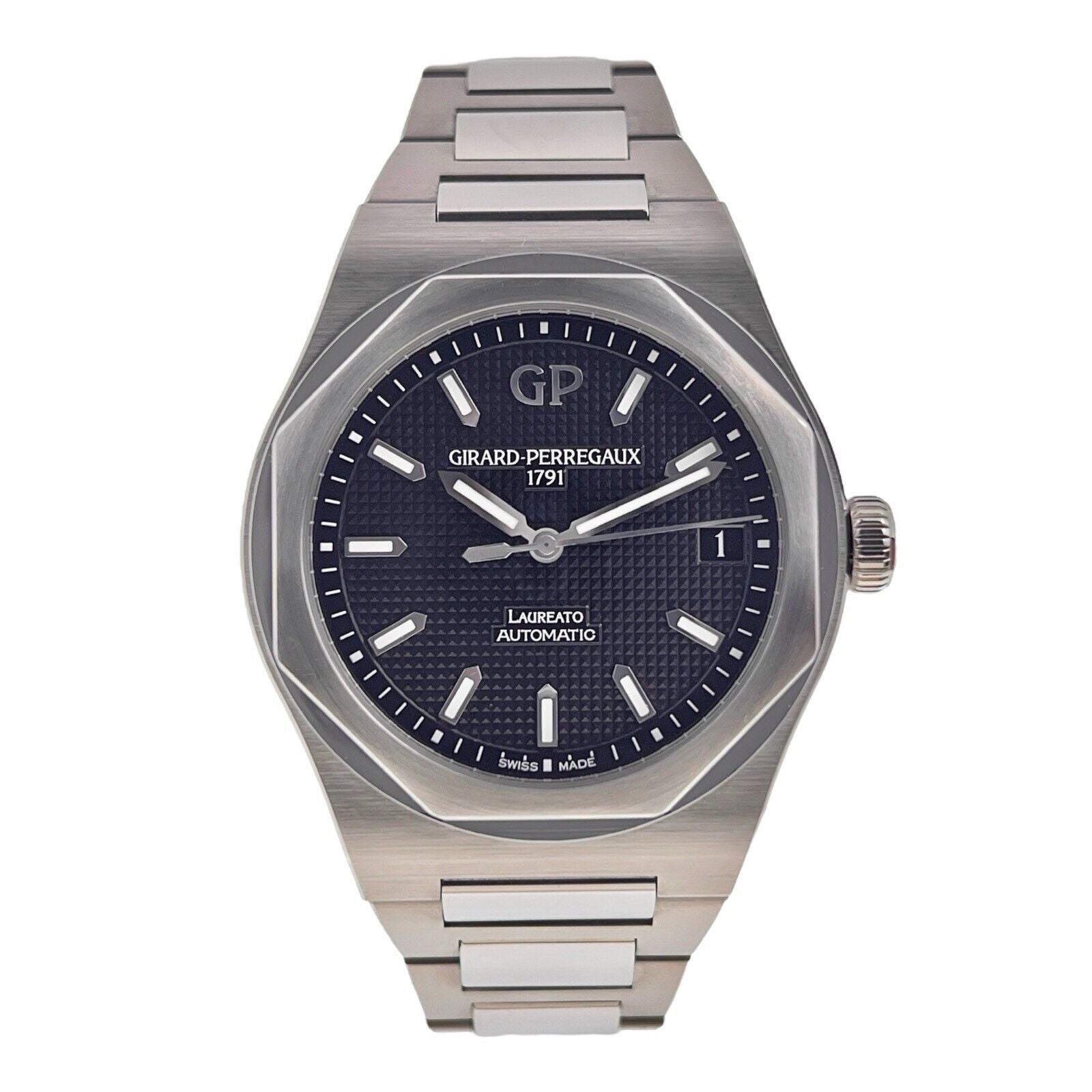 2019 Girard Perregaux Laureato Steel 42mm Black Dial Automatic Men’s Watch 81010