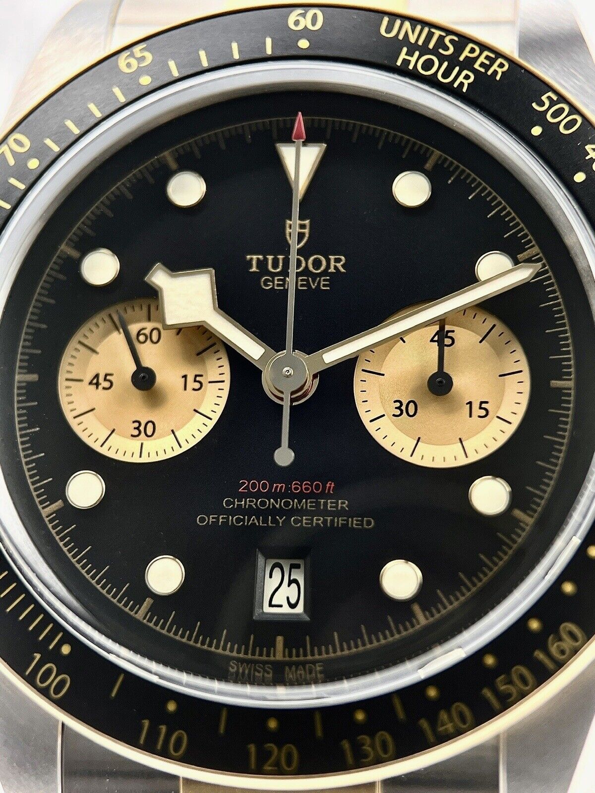 2022 Tudor Black Bay Chronograph S&G 41MM Two Tone Watch 79363N - Box/Papers