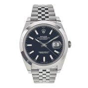 2021 Rolex Datejust 41 Steel Black Dial 41mm Automatic Men’s Watch 126300 - B/P