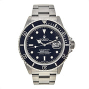 1996 Rolex Submariner Date Steel Black Dial 40mm Automatic Men’s Watch 16610