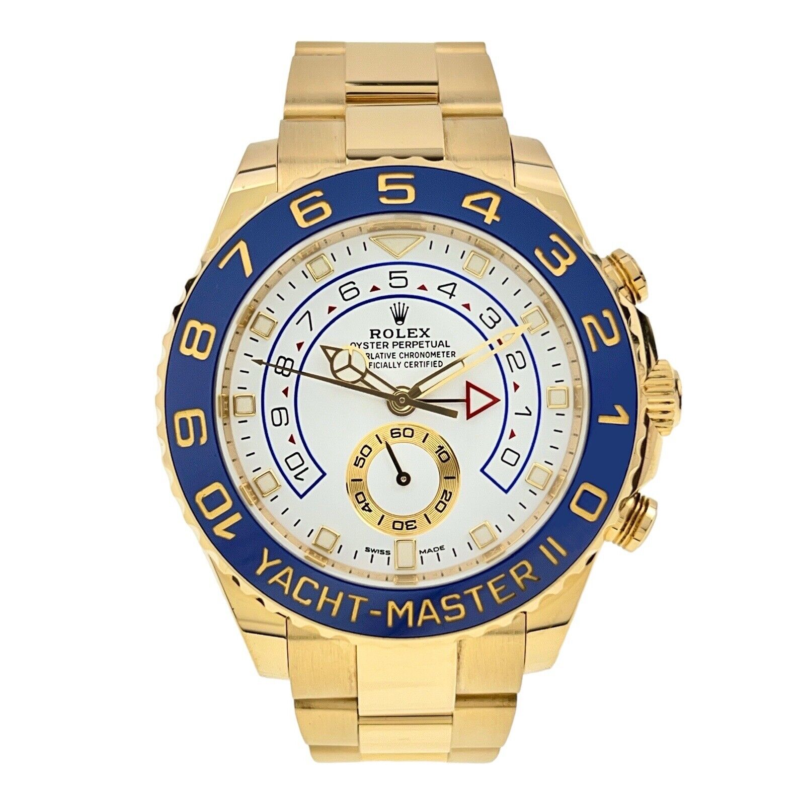 2022 Rolex Yachtmaster II 18k Yellow Gold 44mm Automatic Men’s Watch 116688