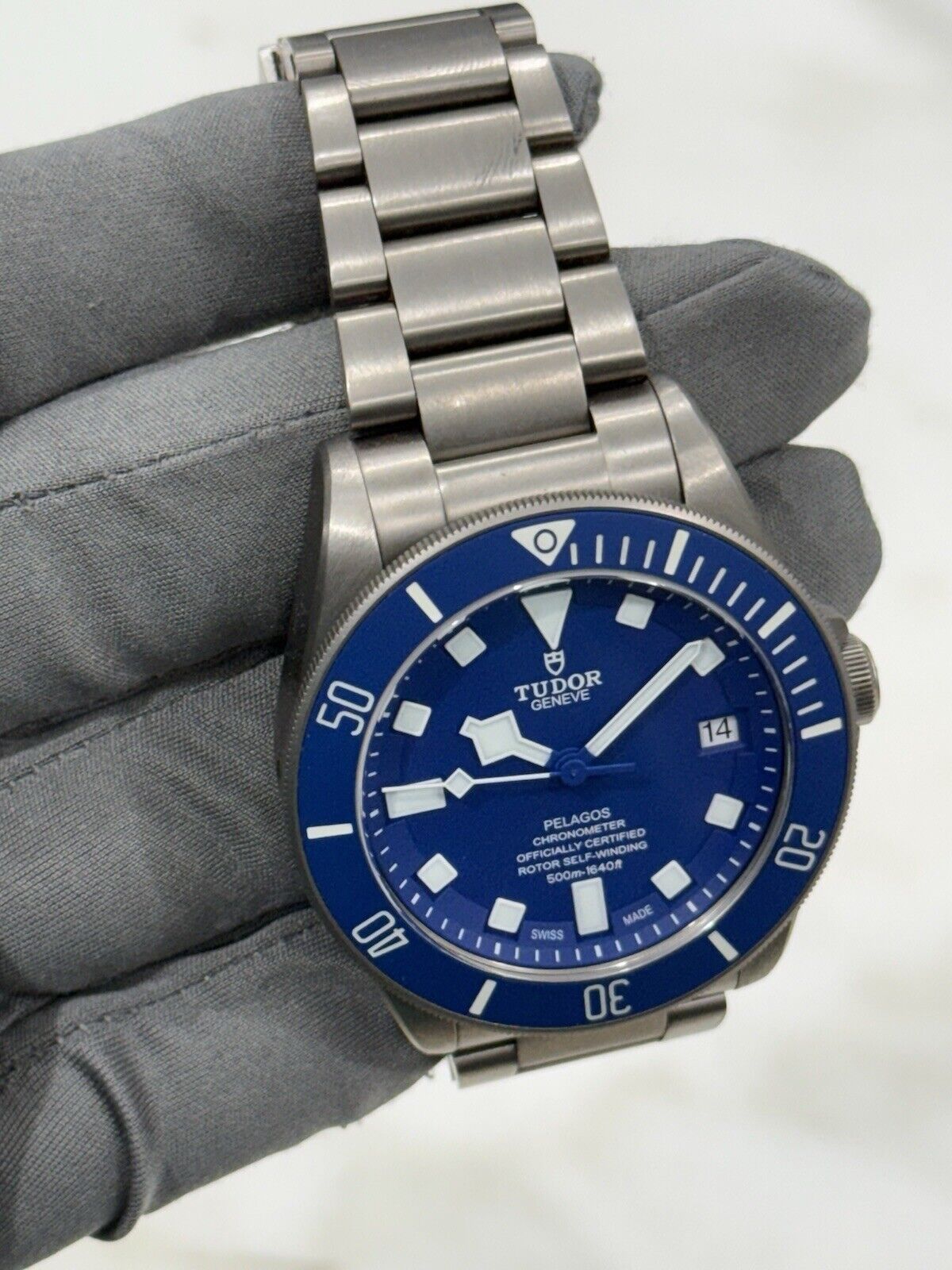 2020 Tudor Pelagos BLUE Titanium 42mm 25600TB Automatic Dive Date Watch -  B&P