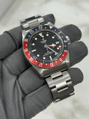 2021 Tudor Black Bay GMT Pepsi Black Dial Stainless Steel Mens Watch 79830RB