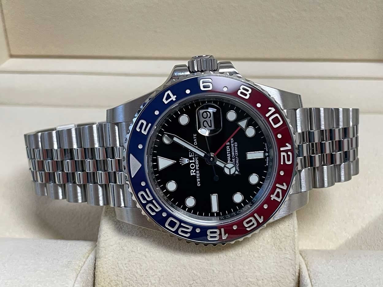 Rolex GMT Master II Pepsi 126710BLRO Jubilee Watch