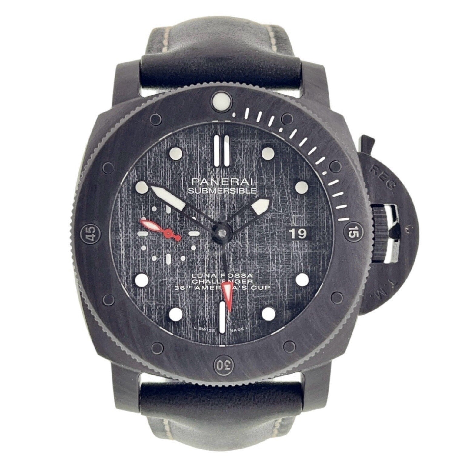 2021 Panerai Luminor Luna Rosa Carbon 47mm Automatic Men's Watch PAM01039