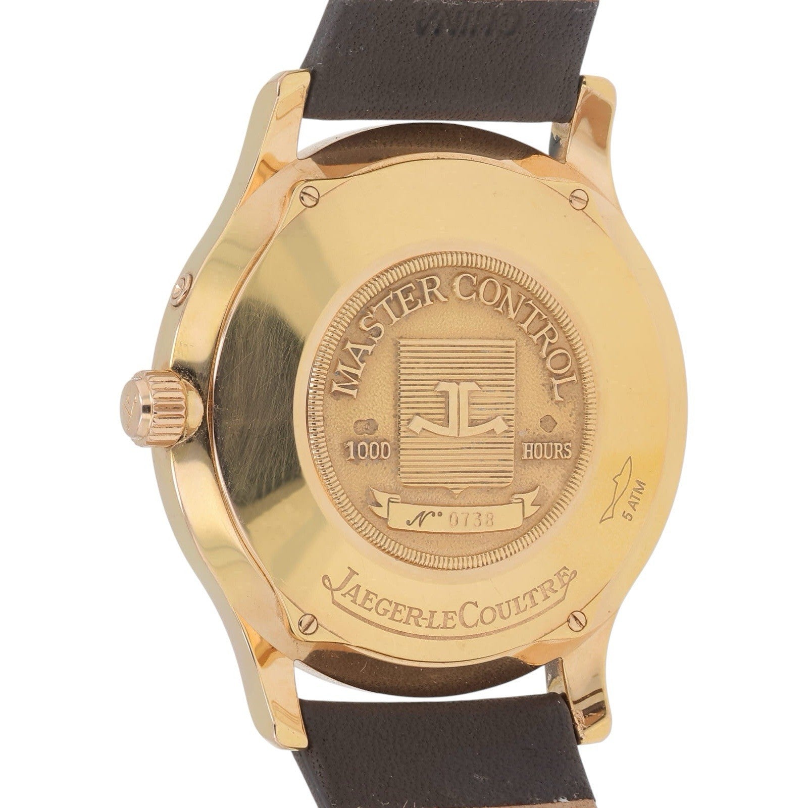 Jaeger-LeCoultre Master Control 18k Rose Gold Silver Dial 37mm Watch Q1482401