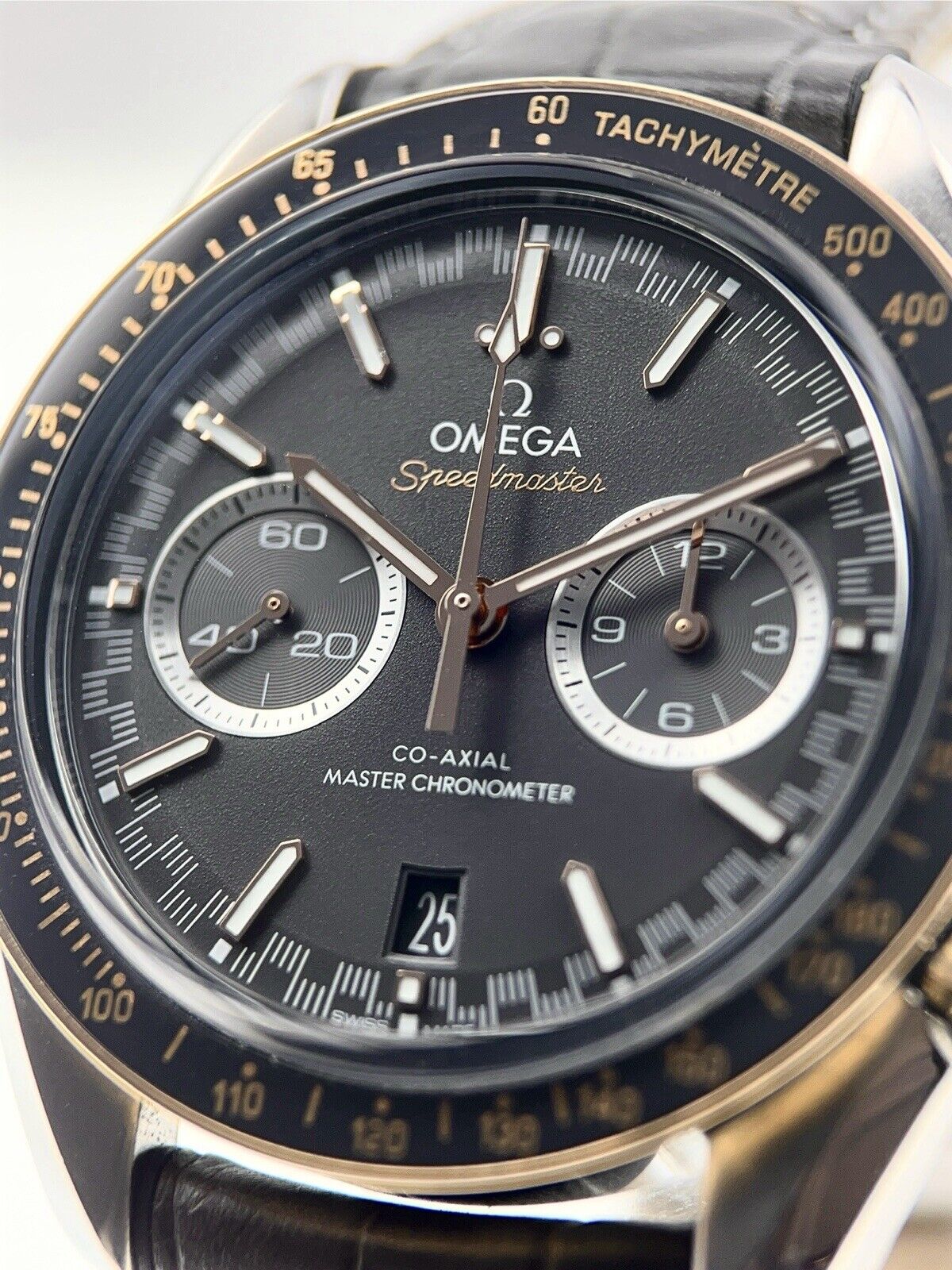 2018 Omega Speedmaster Racing Steel & Gold 44mm Gray Dial Automatic Men’s Watch