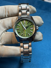 2022 Grand Seiko Heritage Bamboo Green Stainless Steel Automatic 40mm SBGJ259