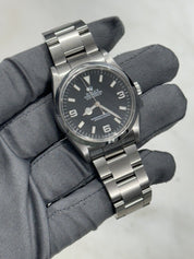 2001 Rolex Explorer I Black 36mm Oyster Steel Automatic Watch 114270