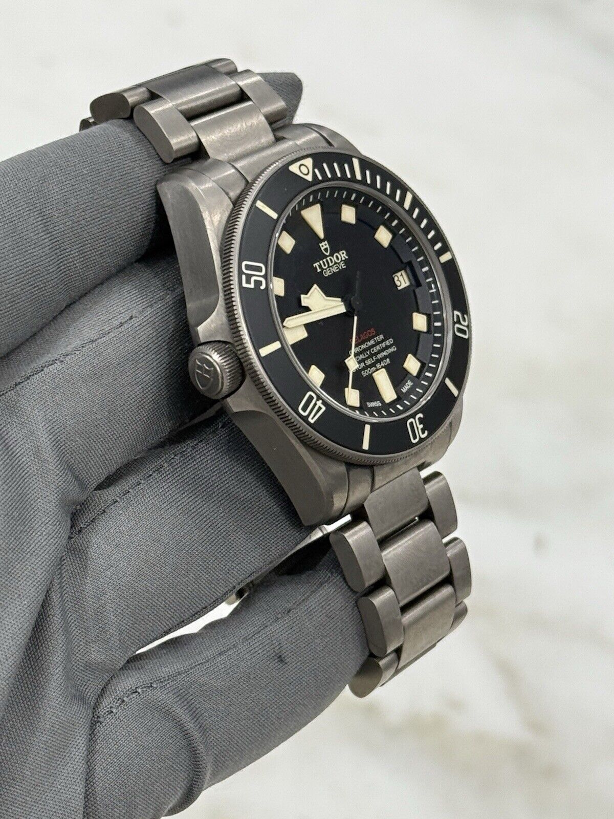 2021 Tudor Pelagos LHD Men's Black 25610TNL Titanium Automatic Watch -  B/P