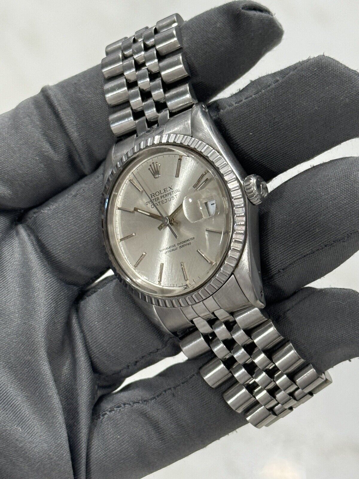 1987 Rolex Datejust Silver Dial Automatic Jubilee 36mm Steel Watch 16030