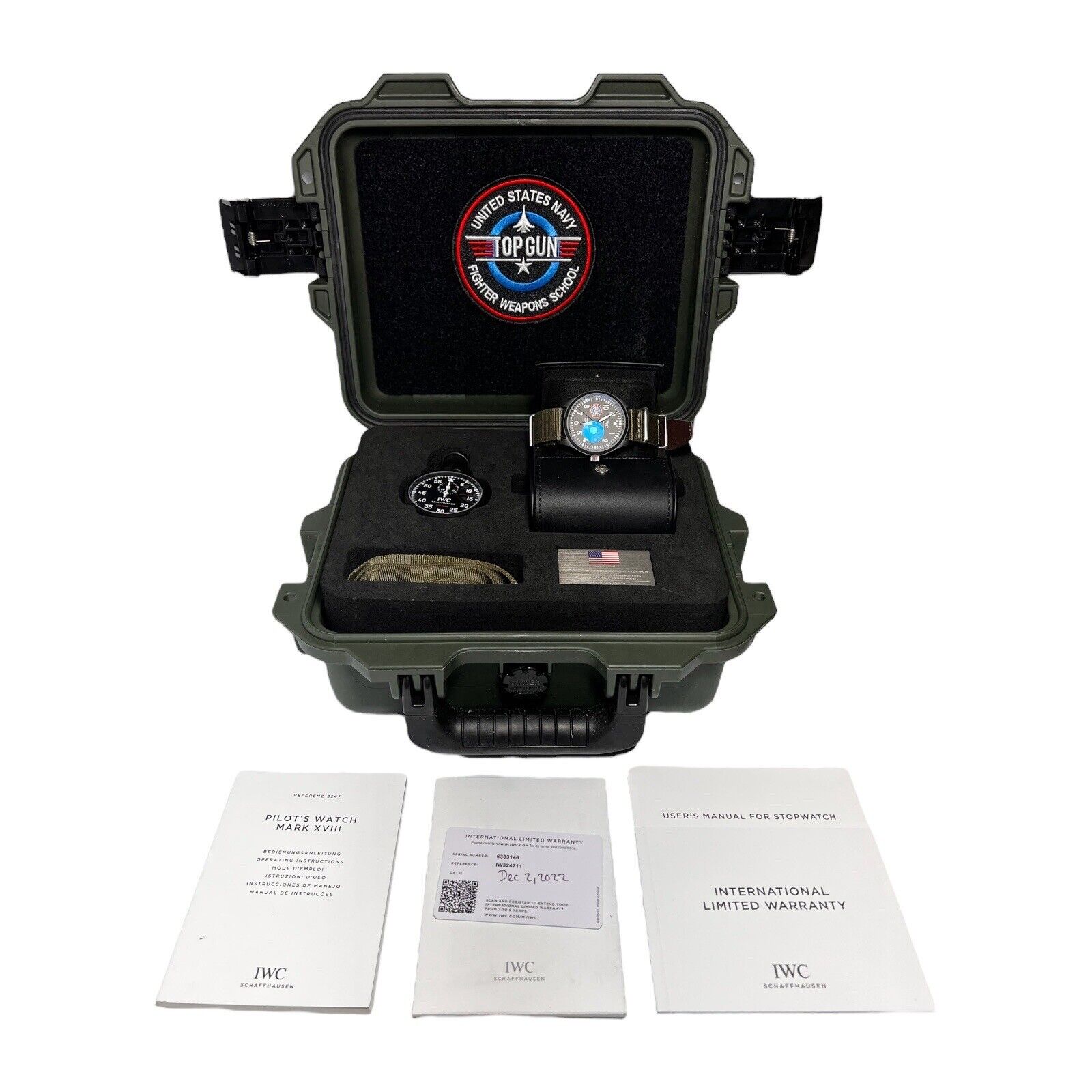 2022 IWC Mark XVIII Automatic 41mm Ceramic RIW324711  -  Box And Papers