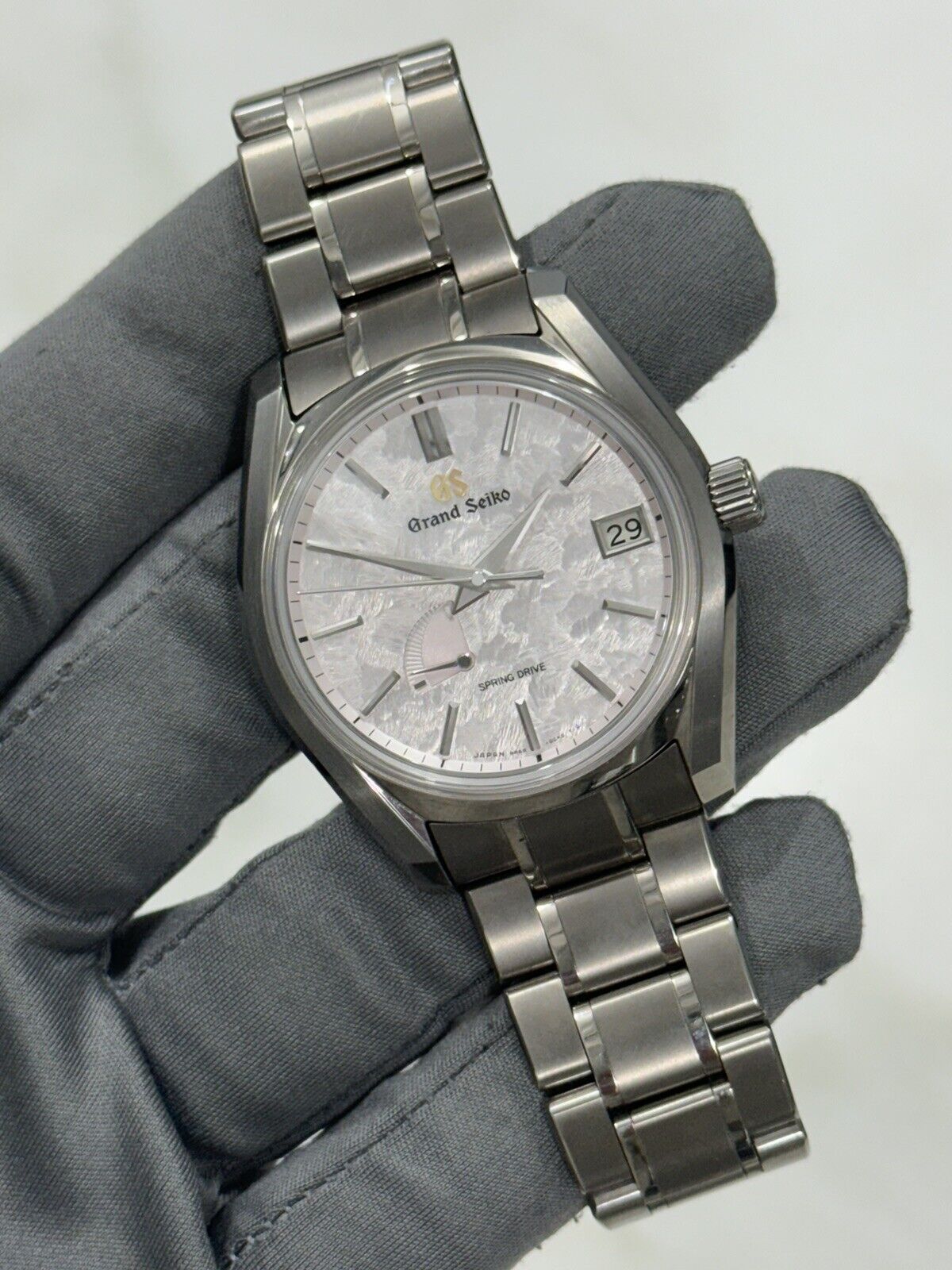 2021 Grand Seiko SBGA413 Spring Pink Dial Men's 40mm Automatic Watch - B/P