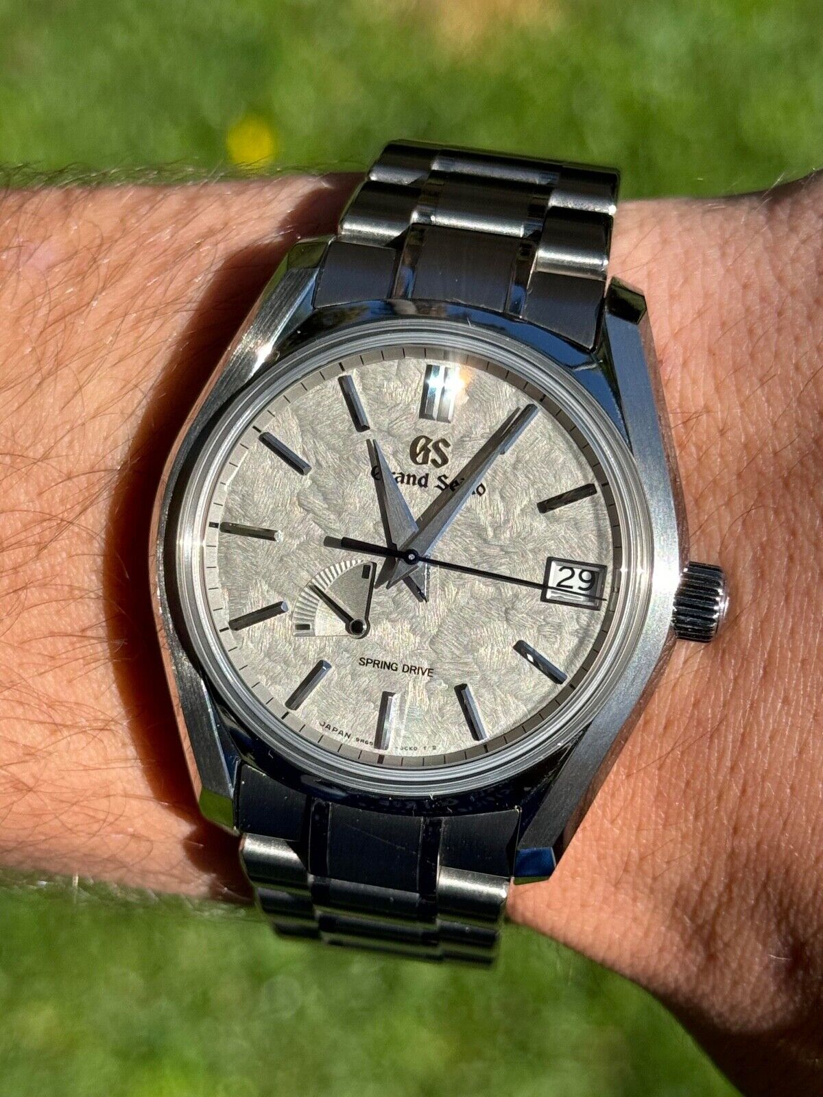 2022 Grand Seiko Heritage Collection Winter Spring Drive Titanium SBGA415 Set