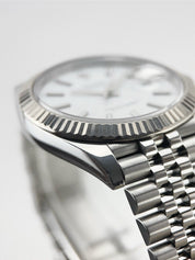 2019 Rolex Datejust 41 Steel White Dial 41mm Automatic Men’s Watch 126334 - B/P
