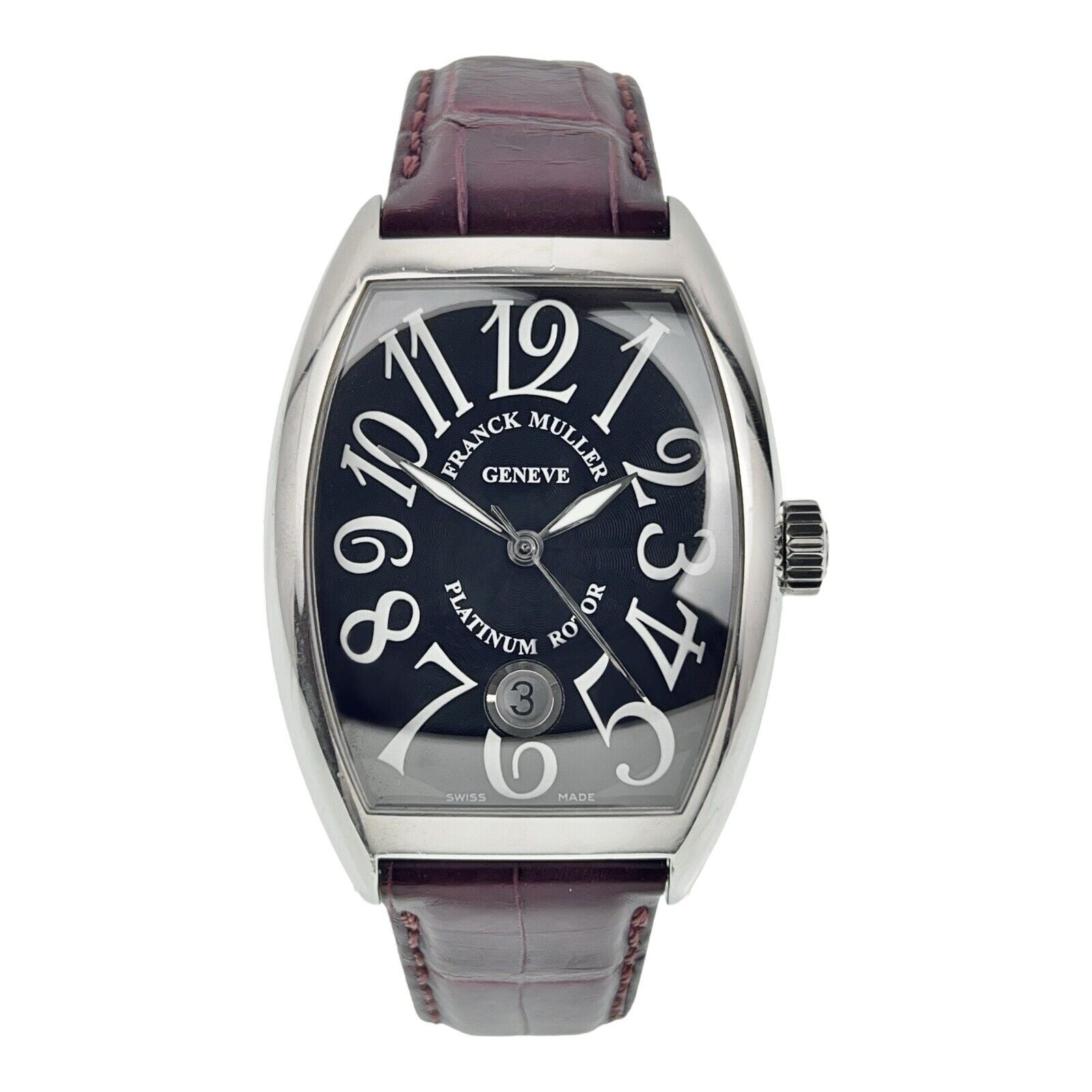 Franck Muller Cintree Curvex Steel Black Dial. 36mm Automatic Men’s 7880 SCDT