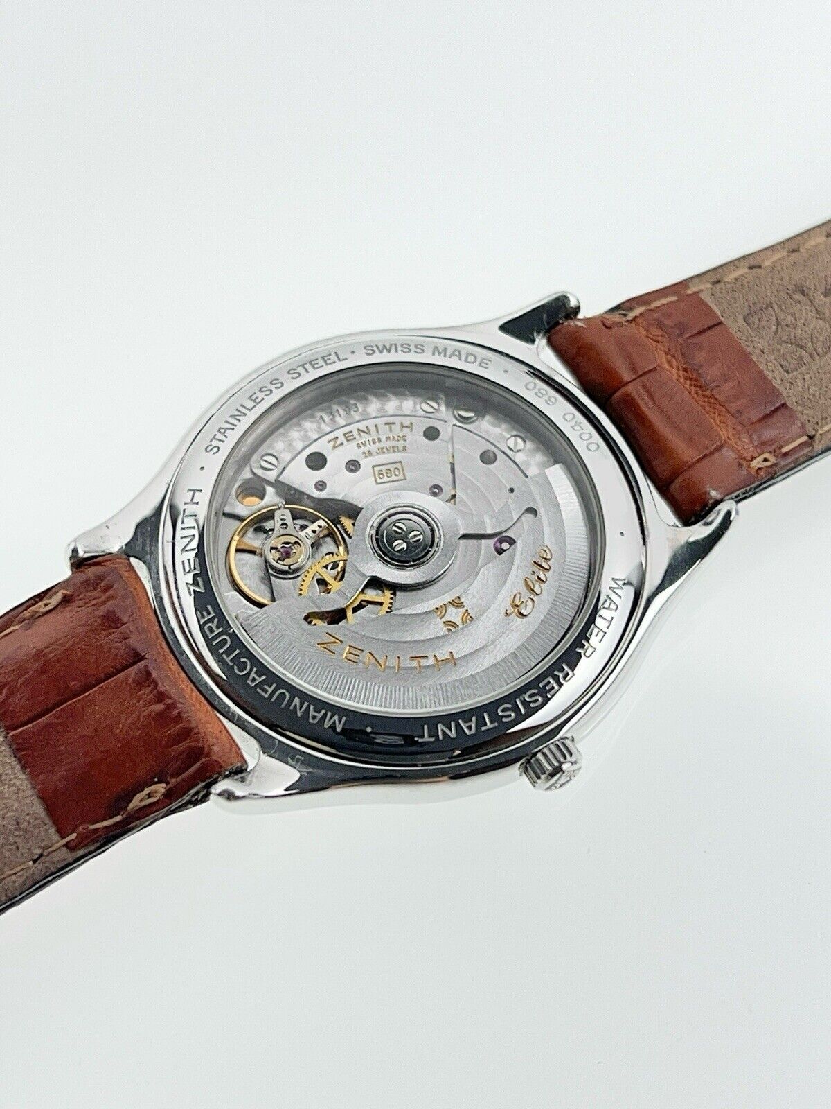 Zenith Elite Stainless Steel Black 36mm Automatic Men’s Watch 90/01.0040.680