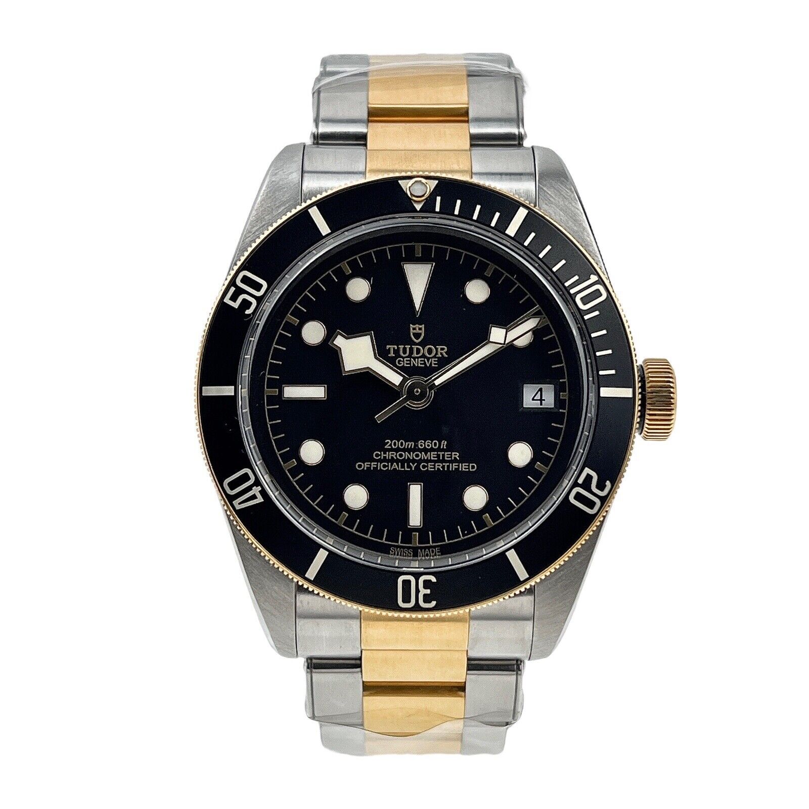 2021  Heritage Black Bay Date 18k Gold and Steel Automatic Watch 79733N