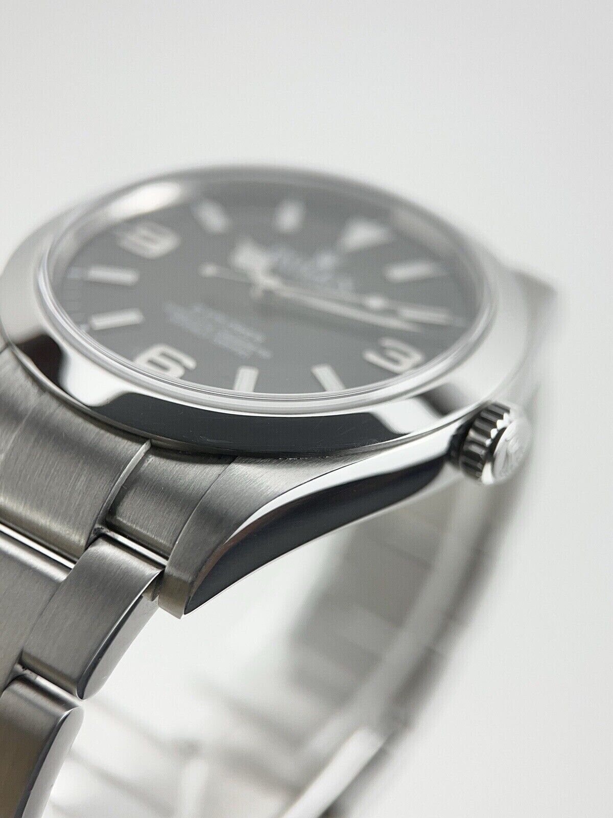 2013 Rolex Explorer Steel 39mm MK1 Automatic Men’s Watch 214270 W/ Papers