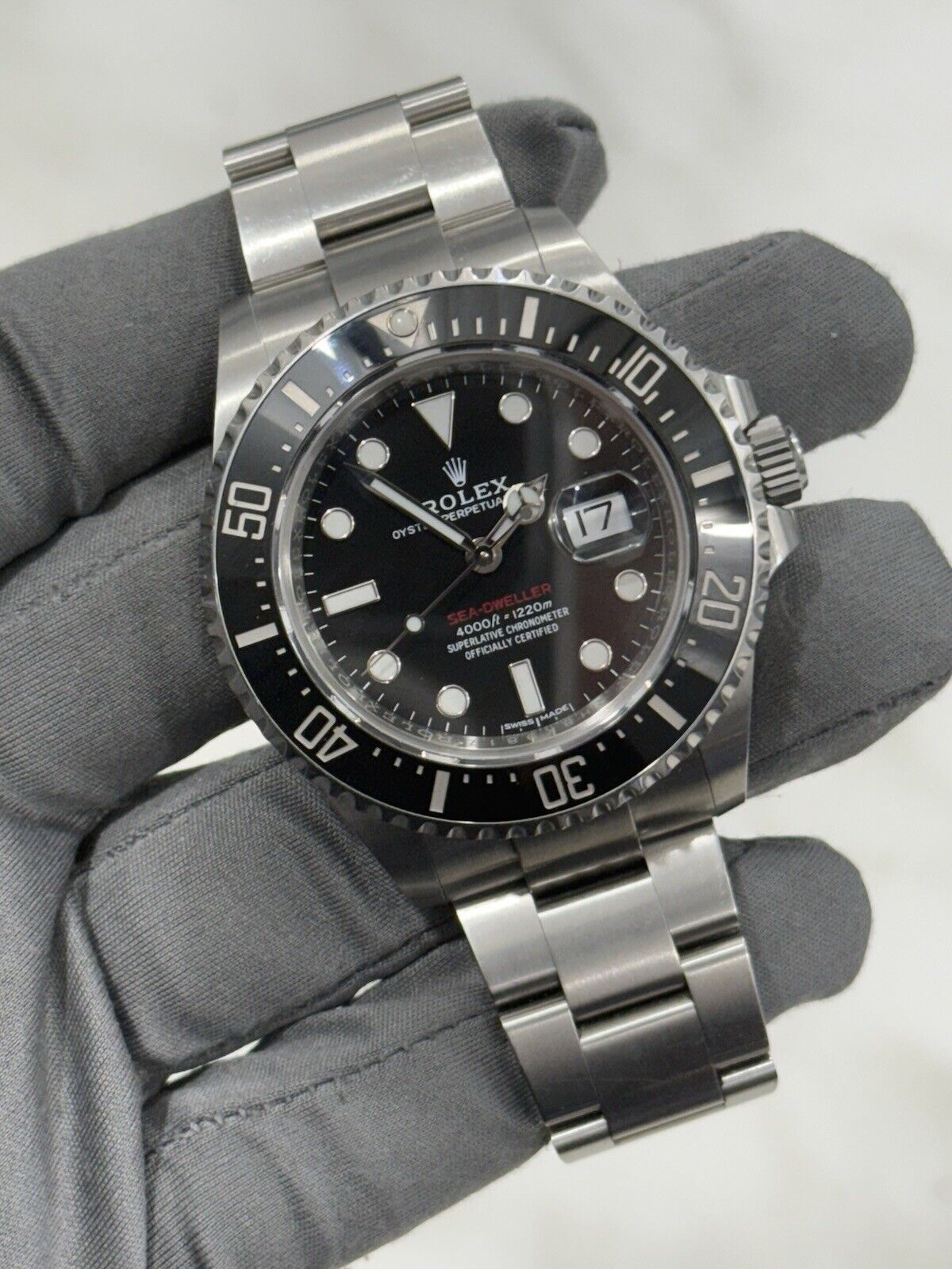 2018 Rolex Sea Dweller Red Letter Steel Black 43mm Automatic Men’s Watch 126600