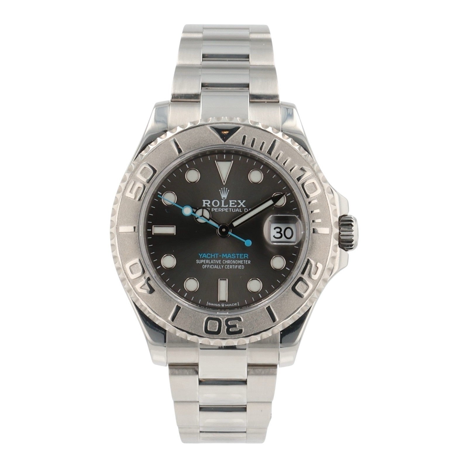 Rolex Yacht-Master Stainless Steel Grey Dial 37mm Automatic Men’s Watch 268622